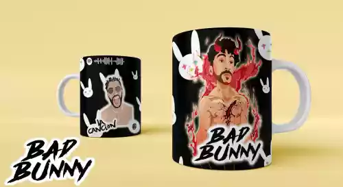 vectores plantilas BADBUNNY,CANTANTE,